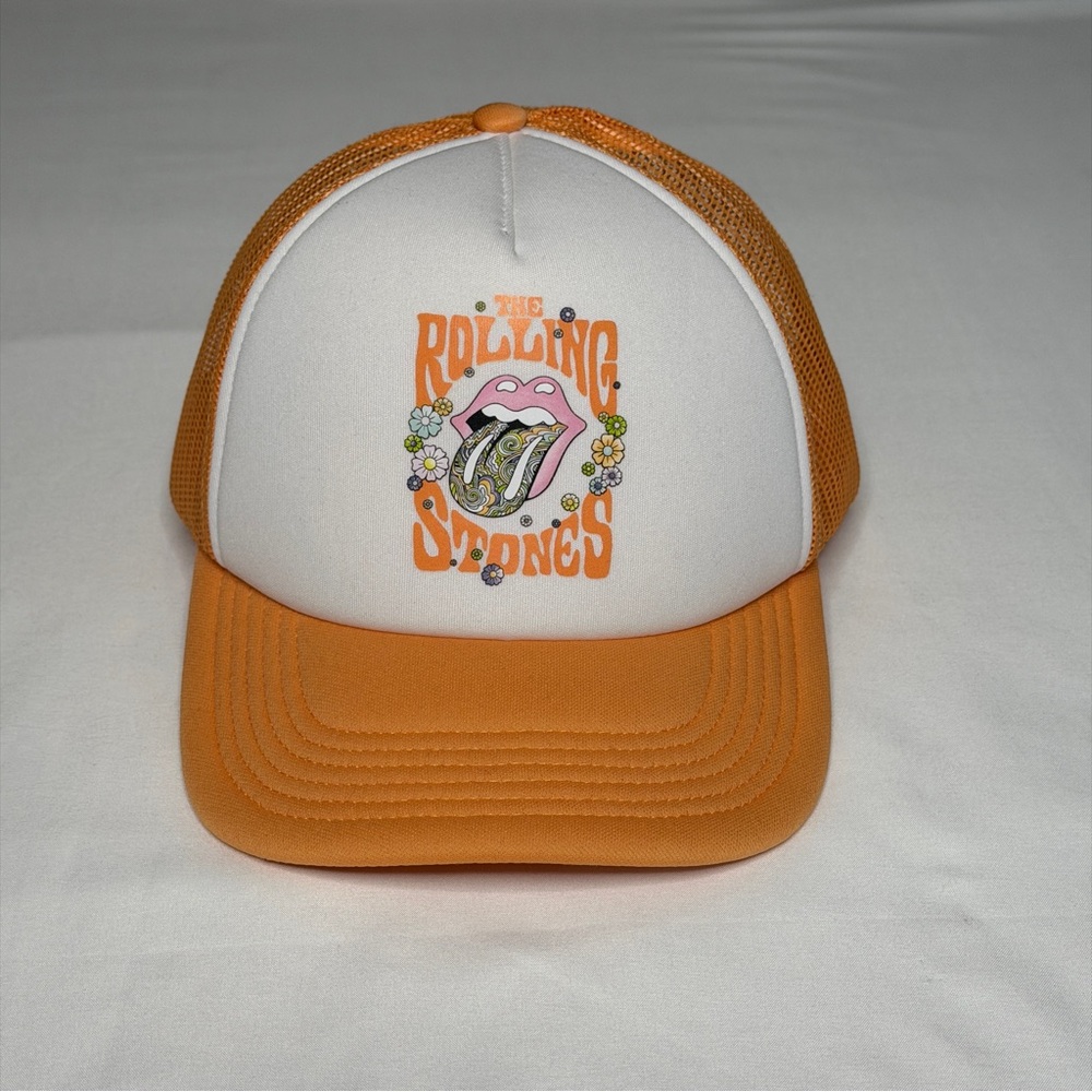 American Eagle Outfitters Orange and White Trucker Hat